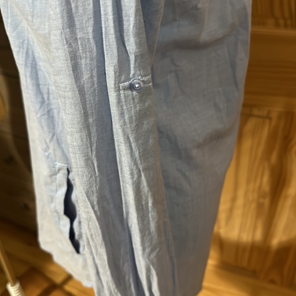 PROTOTYPE 6 BUTTON DOWN BLUE BLOUSE WORN ONCE - Picture 6 of 12